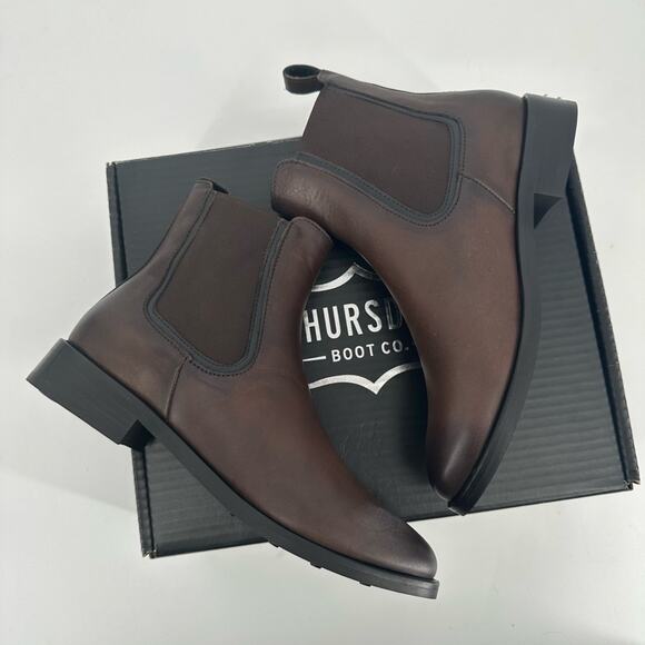 Thursday Boot Co. Duchess Boots in Brown Size 8.5 New in Box Leather Shoes NWT - Picture 6 of 14